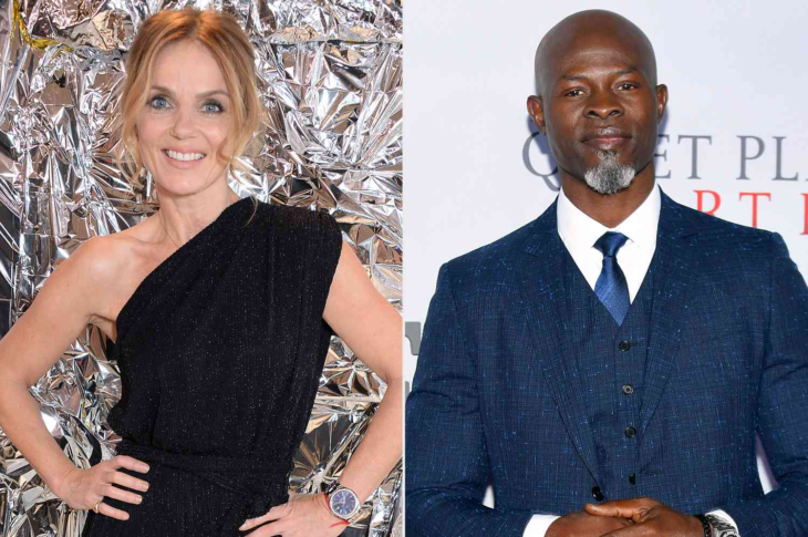 Geri Halliwell and Djimon Hounsou